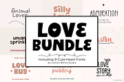 Love Bundle Cute Heart Fonts, a Handwritten Font by Sofia Skoog (Thumbnail 1 of 10)