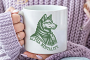 Retro Wolf Design with Swagger, an Illustration by Pixels.Craft (Thumbnail 2 of 7)