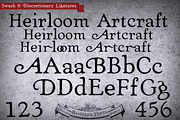 Book Heirloom Artcraft, a Serif Font by Baseline Fonts (Thumbnail 2 of 4)