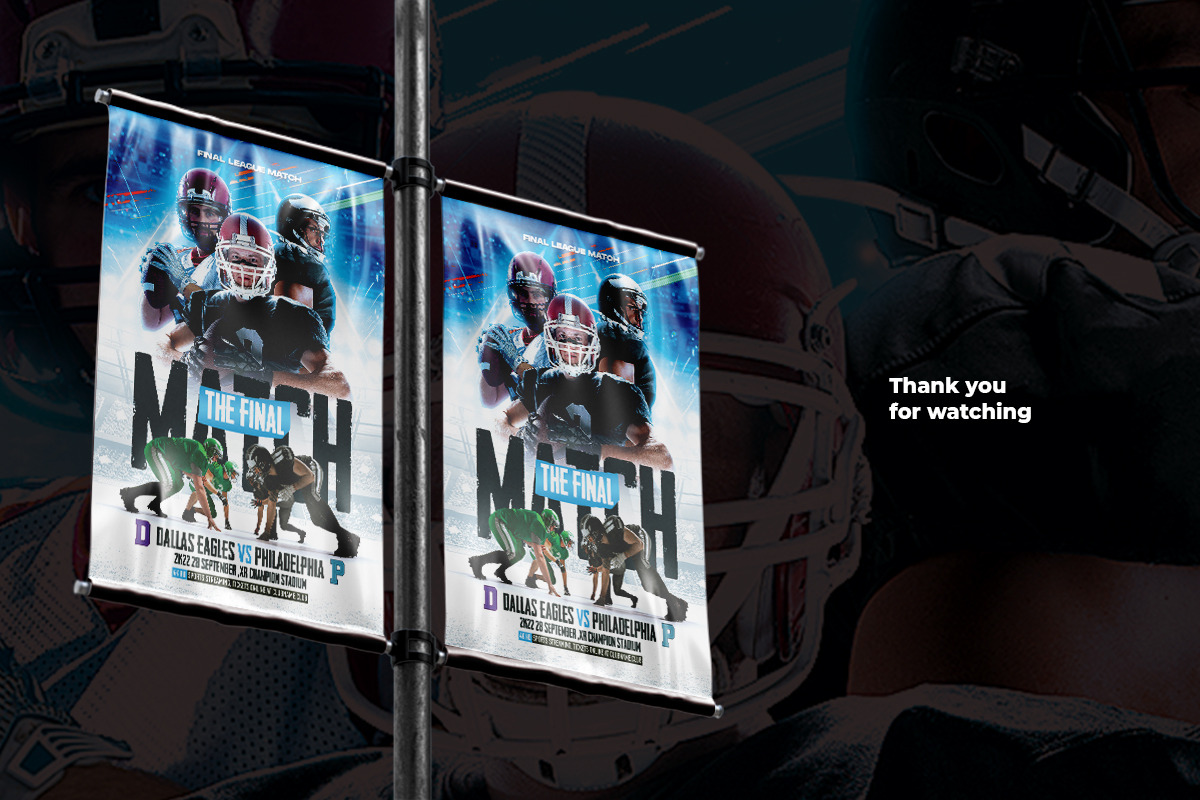American Football Flyer Template, a Flyer Template by bunebx (Photo 5 of 5)