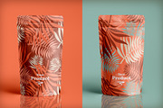 Leaves Pattern Electric Tangerine, a Pattern Graphic by Pia Kolle (Thumbnail 3 of 6)