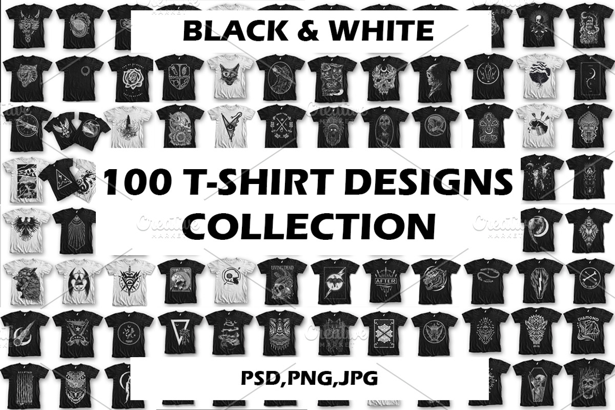 100 T-Shirt Designs Super Collection, an Animal Illustration by Design by sebrodbrick (Photo 8 of 35)