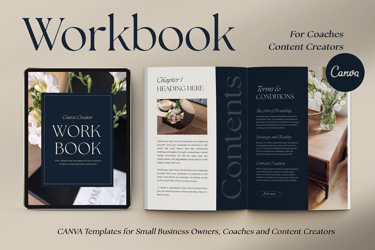 Workbook Template Canva, a Marketing Template by Instprofi | Studio Estimo (Photo 1 of 9)