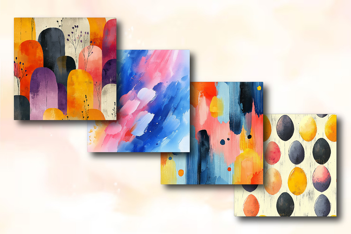 Modern Abstract Easter Papers, a Background Photo by RobertsArt (Photo 4 of 5)