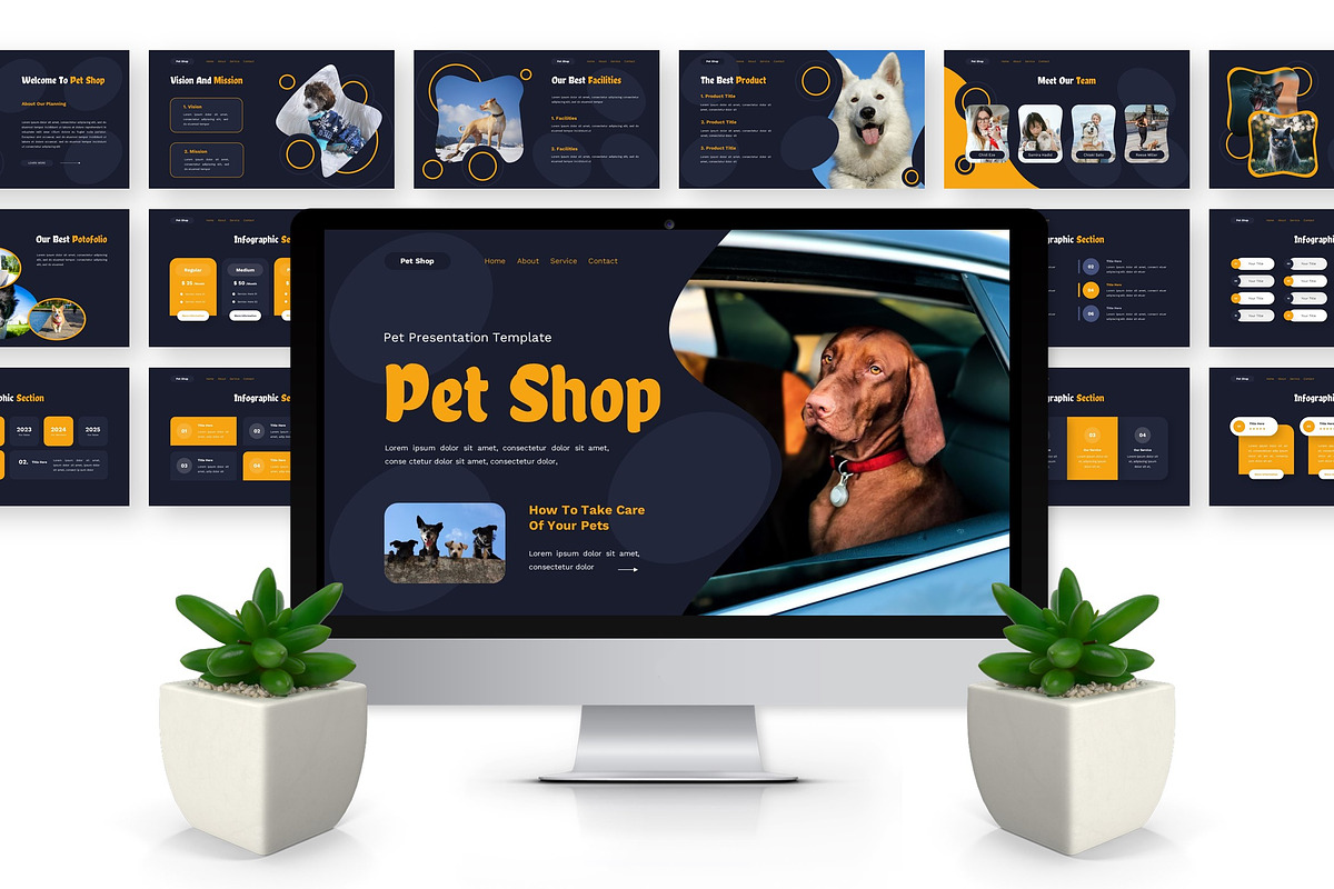 Pet Shop - Pet Google Slide, a Presentation Template by Deepslide Studio (Photo 4 of 6)
