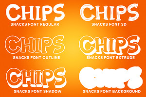 Snacks - Stylish Display Font