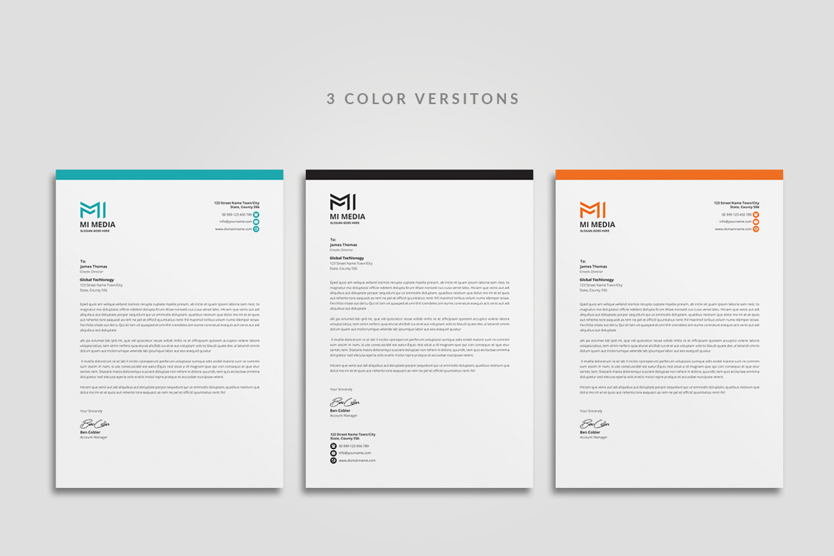 Letterhead, a Stationery Template by Creatune (Photo 4 of 5)