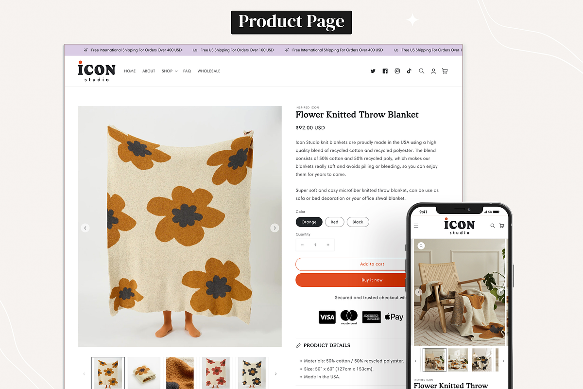 Icon - Retro Vibe Shopify Theme, a Shopify Template by InspiredTheme (Photo 2 of 9)