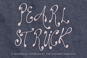 Pearlstruck Flowing Script Font, a Script Font by The October Creative (Thumbnail 1 of 8)