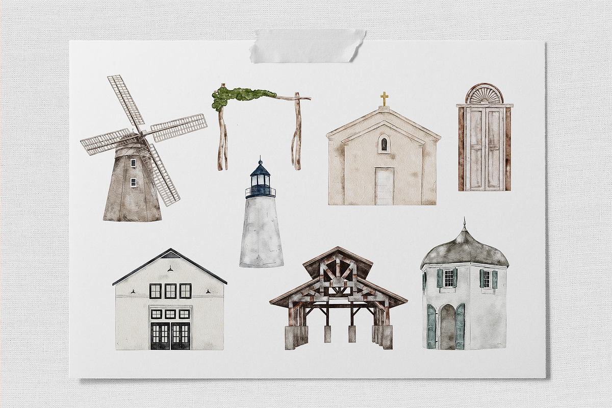 Watercolor Wedding Map Creator, a Person Illustration by lilisprints (Photo 4 of 8)