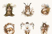 Forest Woodland Clipart Bundle, an Object Illustration by BusyDaydesign (Thumbnail 6 of 9)