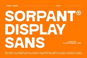 Sorpant | Display Sans, a Sans Serif Font by Jolicia Type (Thumbnail 1 of 12)