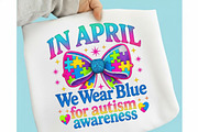April We Wear Blue Autism Faux Yarn, an Illustration by designcity5 (Thumbnail 1 of 9)