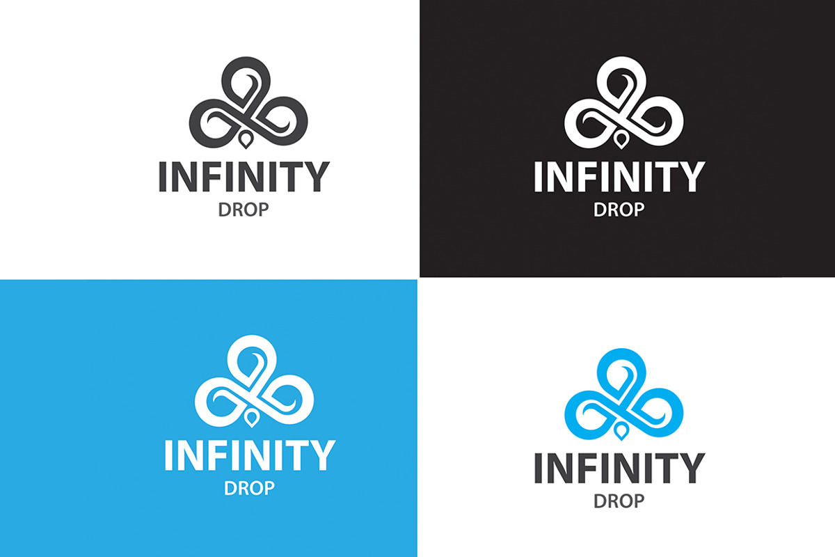 Infinity Drop Logo, a Branding & Logo Template by Layout Design