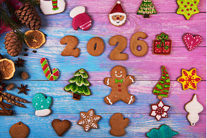 Colorful Christmas Cookies Greeting, a Holiday Photo by Jan Jack Russo Media