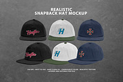 Realistic Snapback Hat Mockup, a Hat Mockup by Uncentrifuged Pressure (Thumbnail 7 of 7)