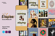Elapse - Social Media Templates, a Social Media Template by Sparrow & Snow (Thumbnail 1 of 17)