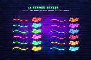 Neon Sign-Illustrator Effects, a Layer Style Add-On by Vector Galore (Thumbnail 4 of 12)