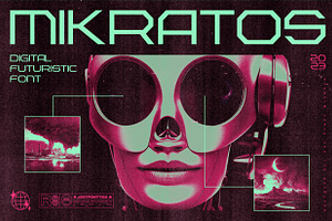 Mikratos - Futuristic Display Fonts