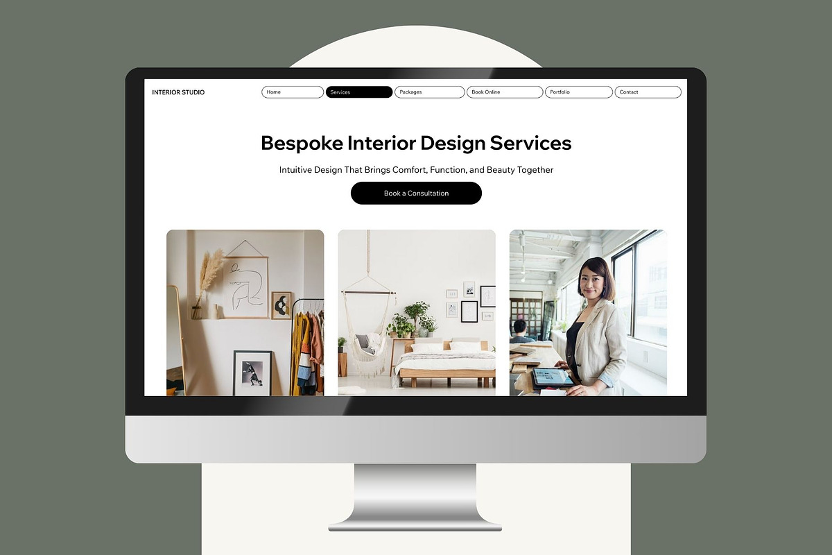 Interior Design Wix Template, a Wix Template by Collette Collabs (Photo 2 of 6)