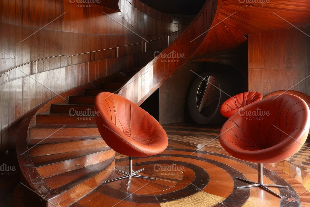 69 Spiral wooden staircases, an Architecture Photo by Handmadefont (Photo 28 of 73)