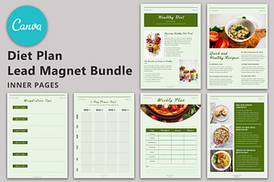 Diet Plan Lead Magnet Bundle - Canva