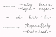 Love Ever | Heart Connector Font, a Script Font by KA Designs (Thumbnail 5 of 11)