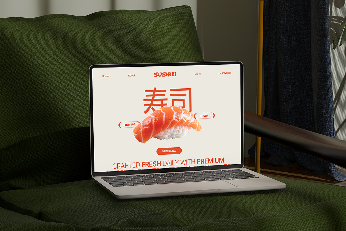 Sushi Restaurant Figma Landing Page preview 5
