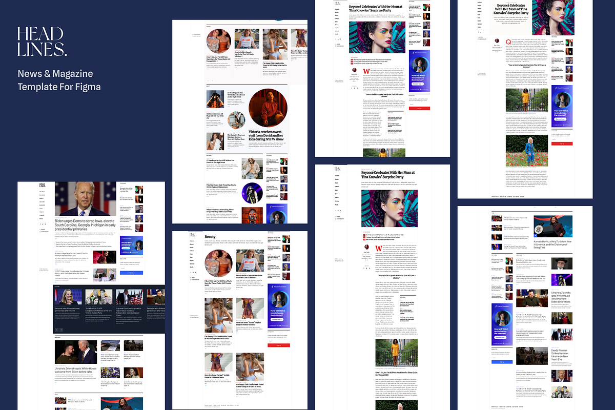 Headlines - News & Magazine Template, an UI Kit Template by YoArts (Photo 4 of 4)