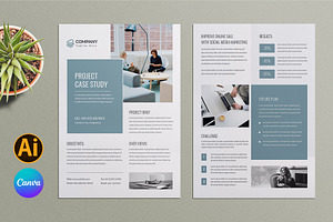 Case Study Flyer Canva