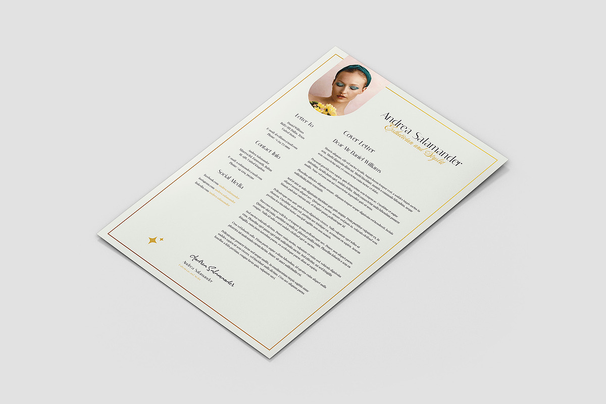 Resume for Esthetician Canva Design, a Resume Template by artbart (Photo 4 of 10)
