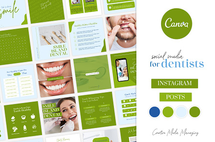 Instagram Dentist Canva Templates