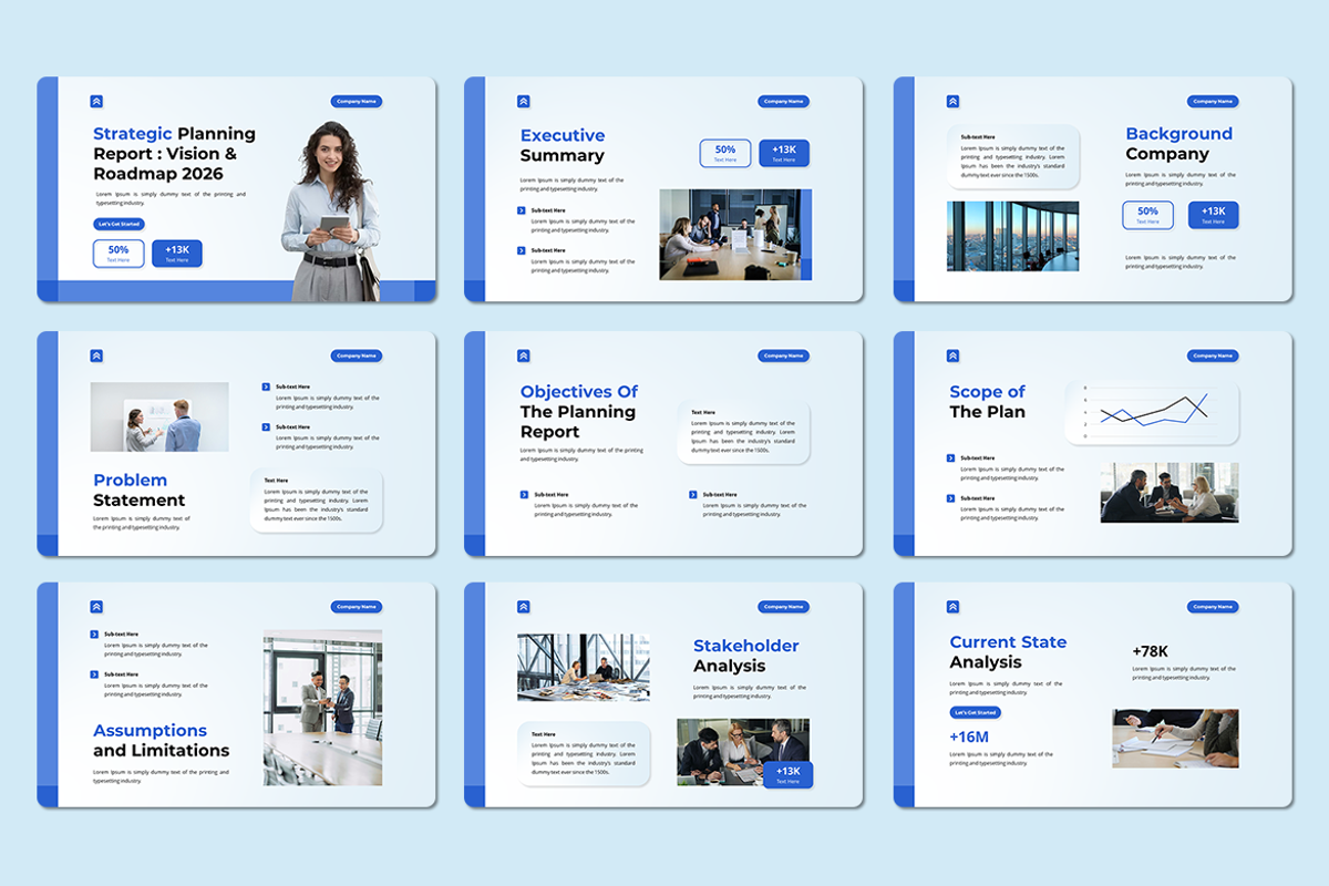 Strategic Planning Reporte - Keynote, a Presentation Template by Iqsiart Studio (Photo 2 of 3)