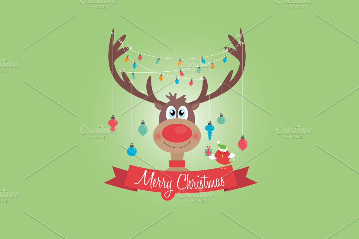 Christmas Reindeer, an Object Graphic by The Bumble Box