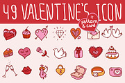49 Valentine's doodles icon set, an Icon by iriskana (Thumbnail 1 of 4)