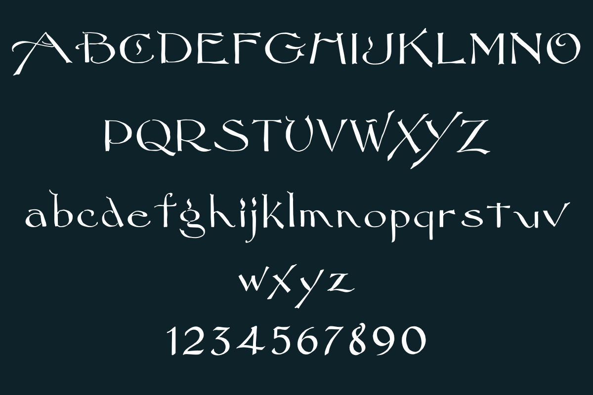 FoliumVersalia Display Font, a Blackletter Font by An Inkling Of Curry (Photo 2 of 3)