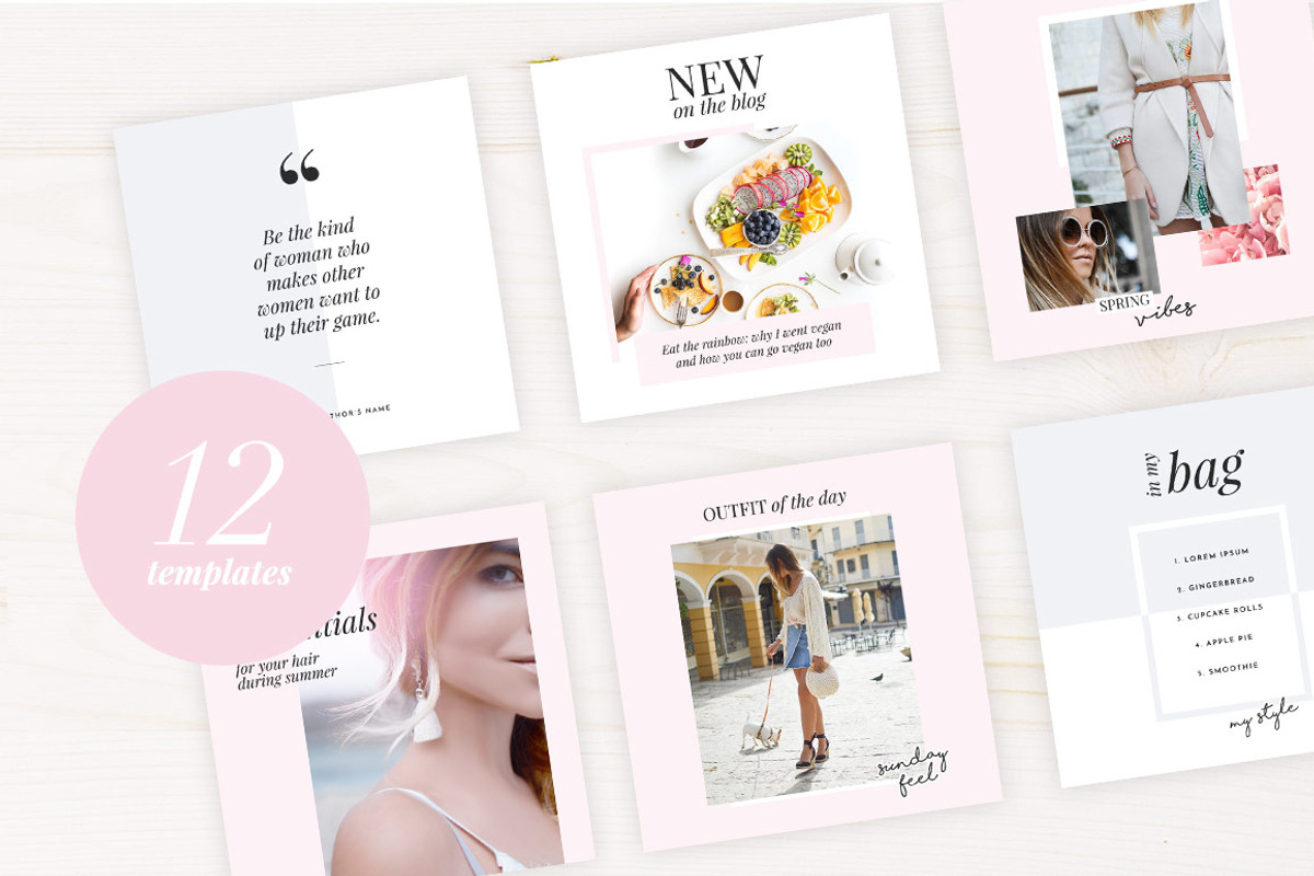 Instagram Posts Pack, a Social Media Template by AdoredDesigns.com (Photo 4 of 5)
