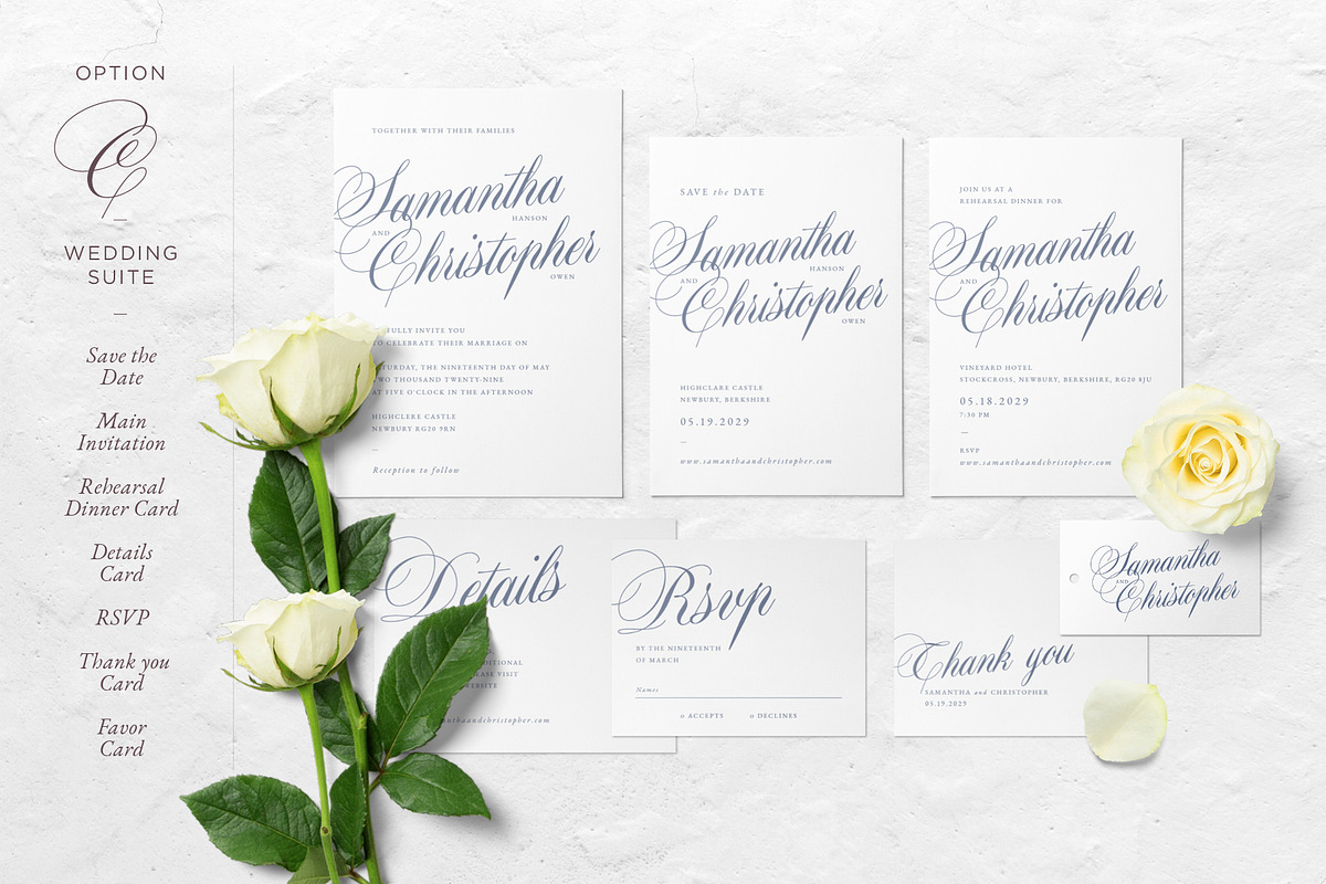 Old England Wedding Suite Collection, an Invitation Template by volume 1 visual design (Photo 12 of 33)
