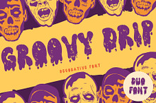 Groovy Drip is a cool Halloween font