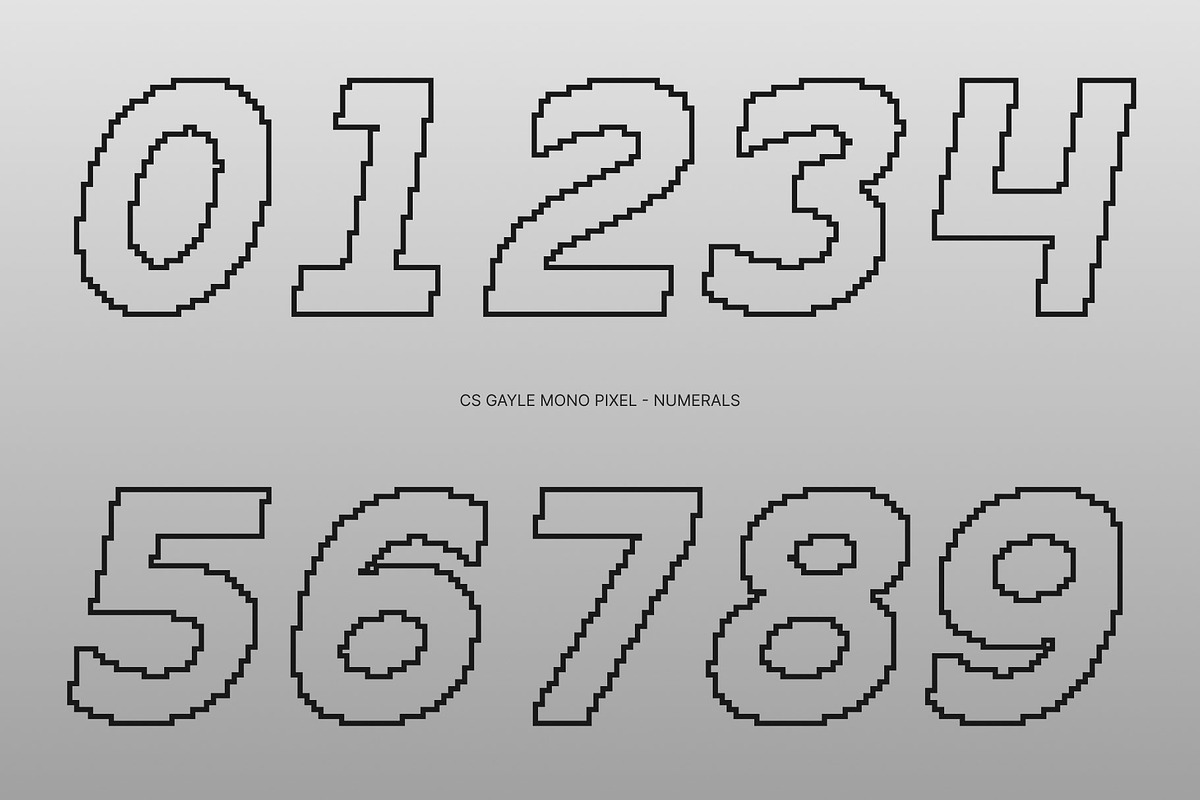 CS Gayle Mono Pixel, a Sans Serif Font by Craft Supply Co. (Photo 5 of 8)