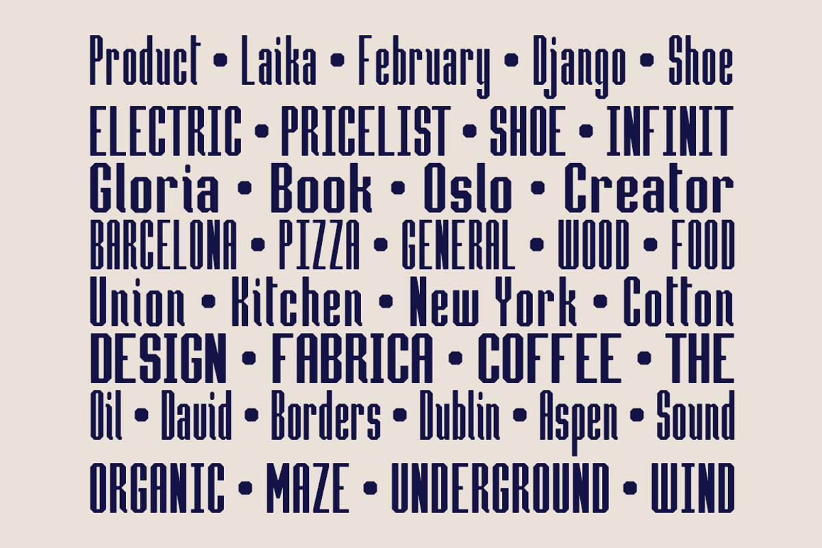Hammerhead Typeface | Font preview 3