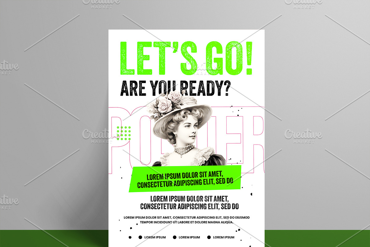 Retro Aesthetic Typography Poster, a Poster Template by ClickPaint_Studio (Photo 2 of 3)
