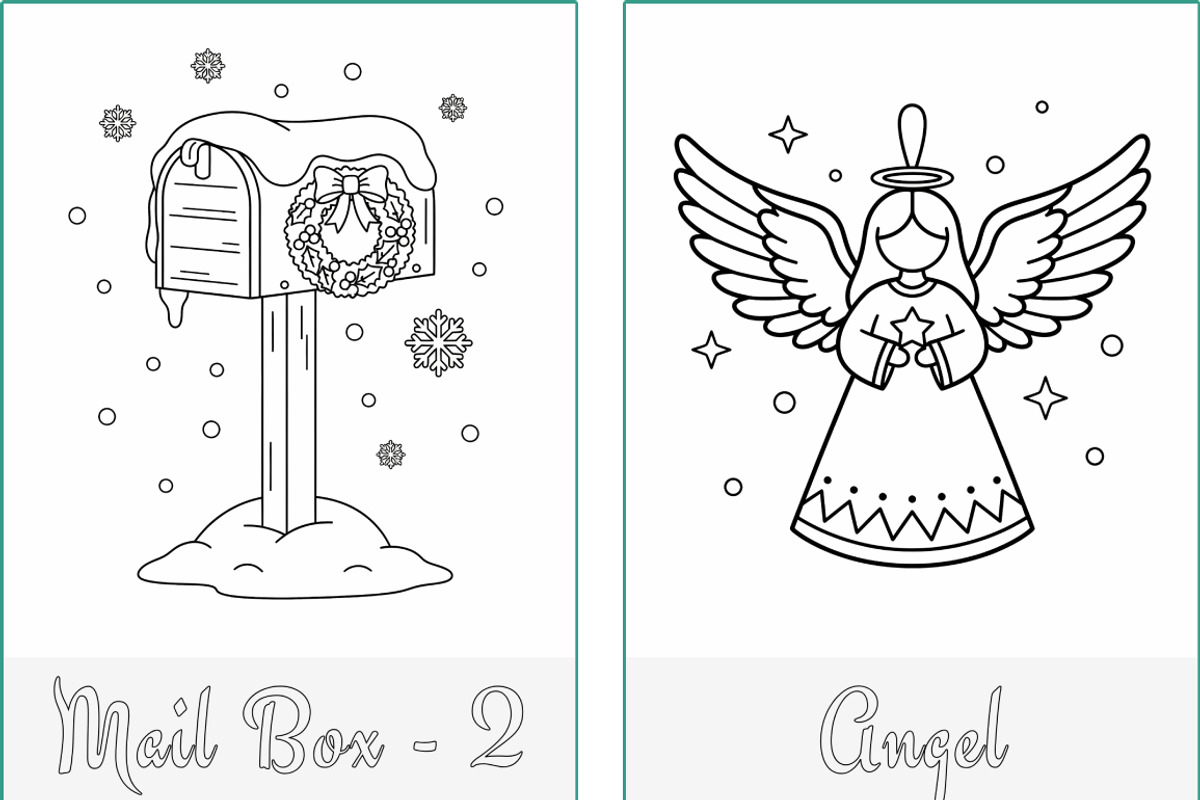 Christmas Holidays Coloring Pages, a Seasonal Illustration by Nuvame Arts & Designs (Photo 17 of 21)