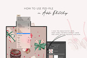 CHERRY CHRISTMAS watercolor pattern, a Seasonal Illustration by Yuliia Lashevska (Thumbnail 9 of 10)