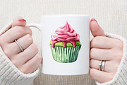 Pink Cupcake Clipart, an Illustration by Sublimation Artist (Thumbnail 5 of 6)