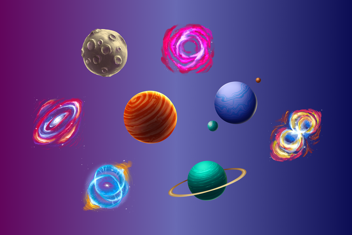 Planets and Nebulae, an Object Graphic by Deemak Daksina (Photo 1 of 3)