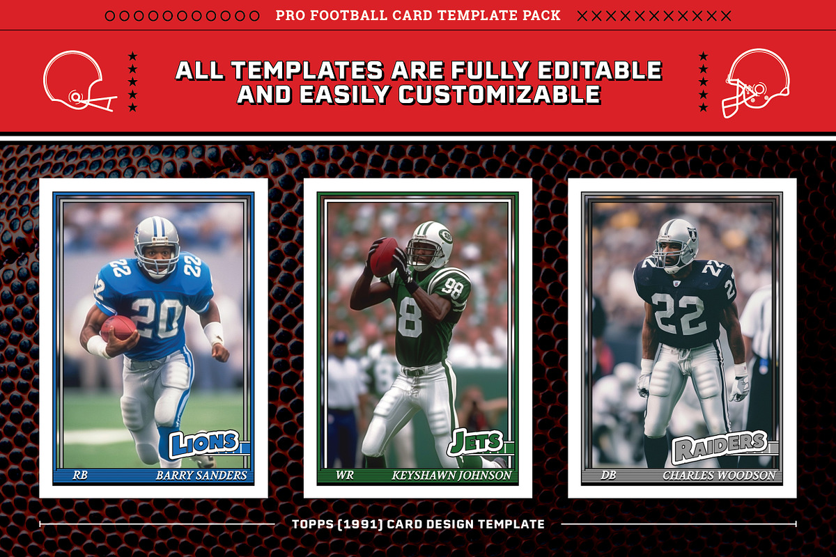 Pro Football Card Templates, a Card Template by Chris Weibring (Photo 15 of 19)