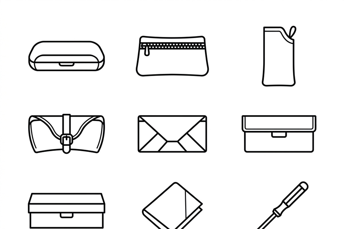 Bundles Set Optical Store Icons, an Outline Icon by adenpinkstore (Photo 21 of 44)