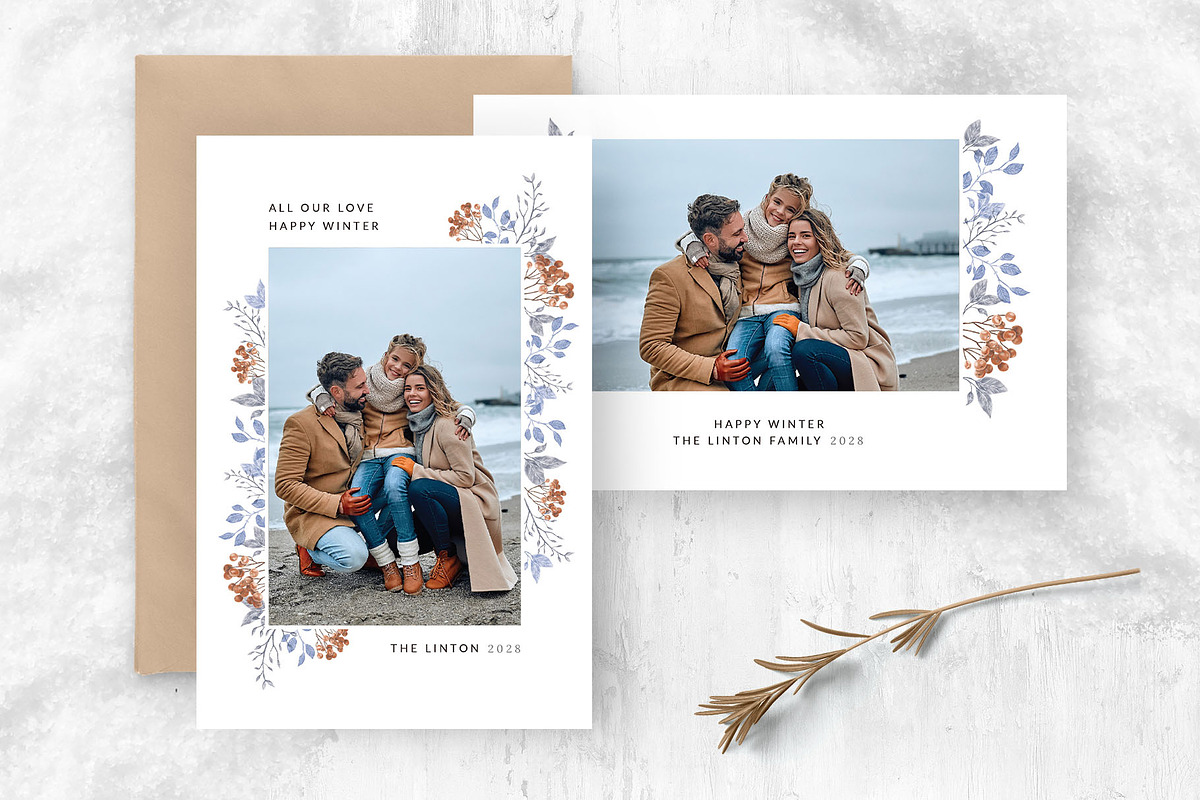Winter Photo Card Template, a Card Template by BrandPacks (Photo 1 of 4)