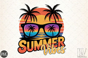 Vibrant Summer Vibes Png, Watercolor, an Illustration by Libby Wishes (Thumbnail 1 of 5)